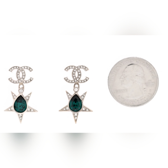 CHANEL CC Star Drop Earrings - Picture 3 of 11